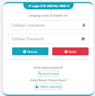 Register PGRI Jambi - Persatuan Guru Republik Indonesia Cabang Jambi